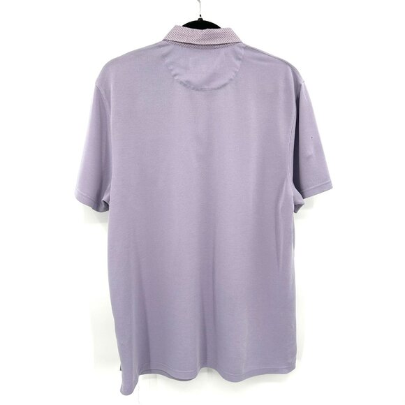 TED BAKER *Flawed* Men's Purple Short Sleeve Performance Polo Shirt Size Large - Picture 2 of 8